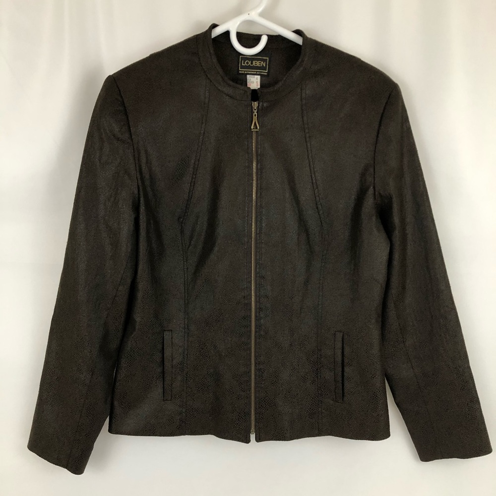 Women’s Louben Snake Skin Print Jacket Sz 12